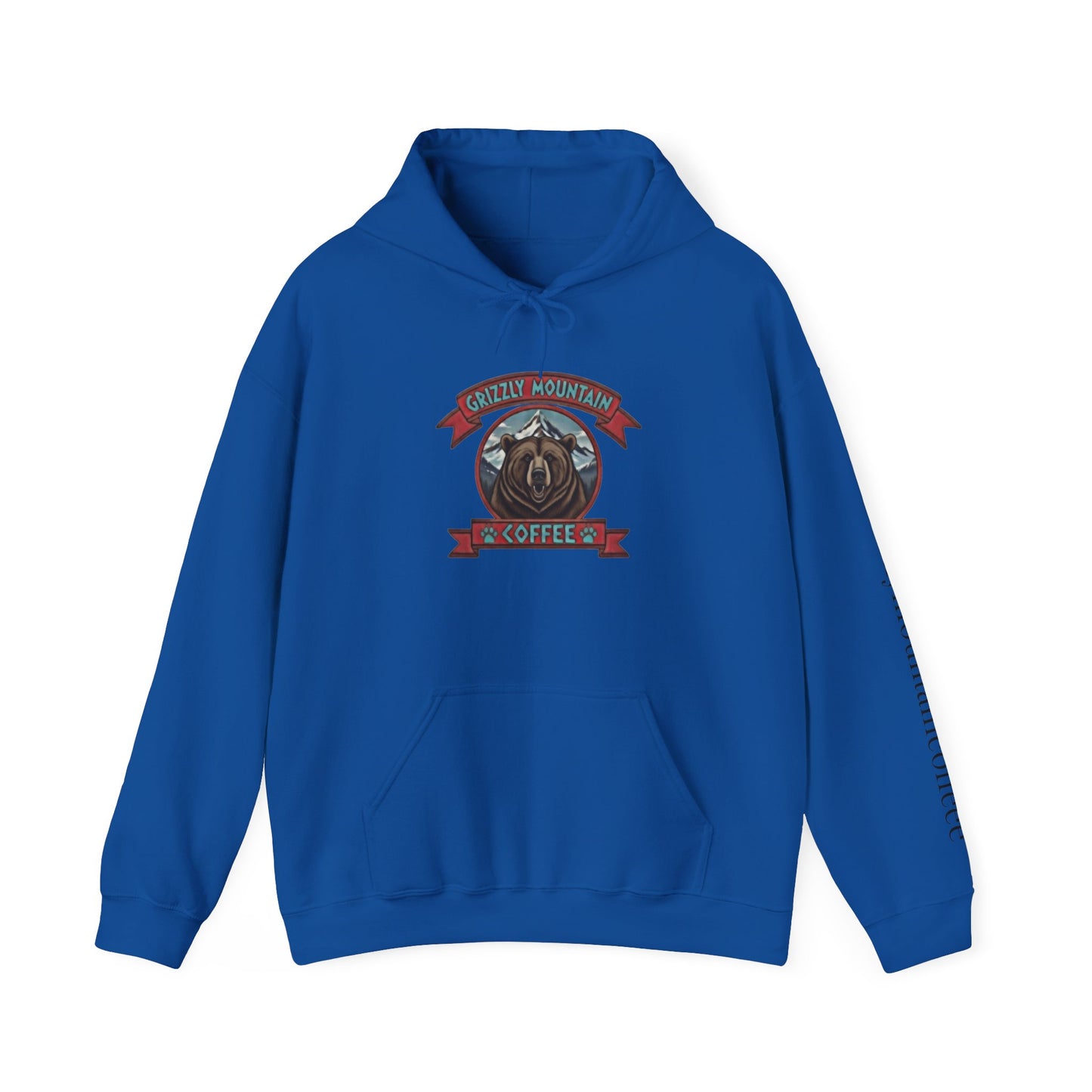 Grizzly Mountain Coffee Hoodie — Bear Logo Coffee Shop Sweatshirt