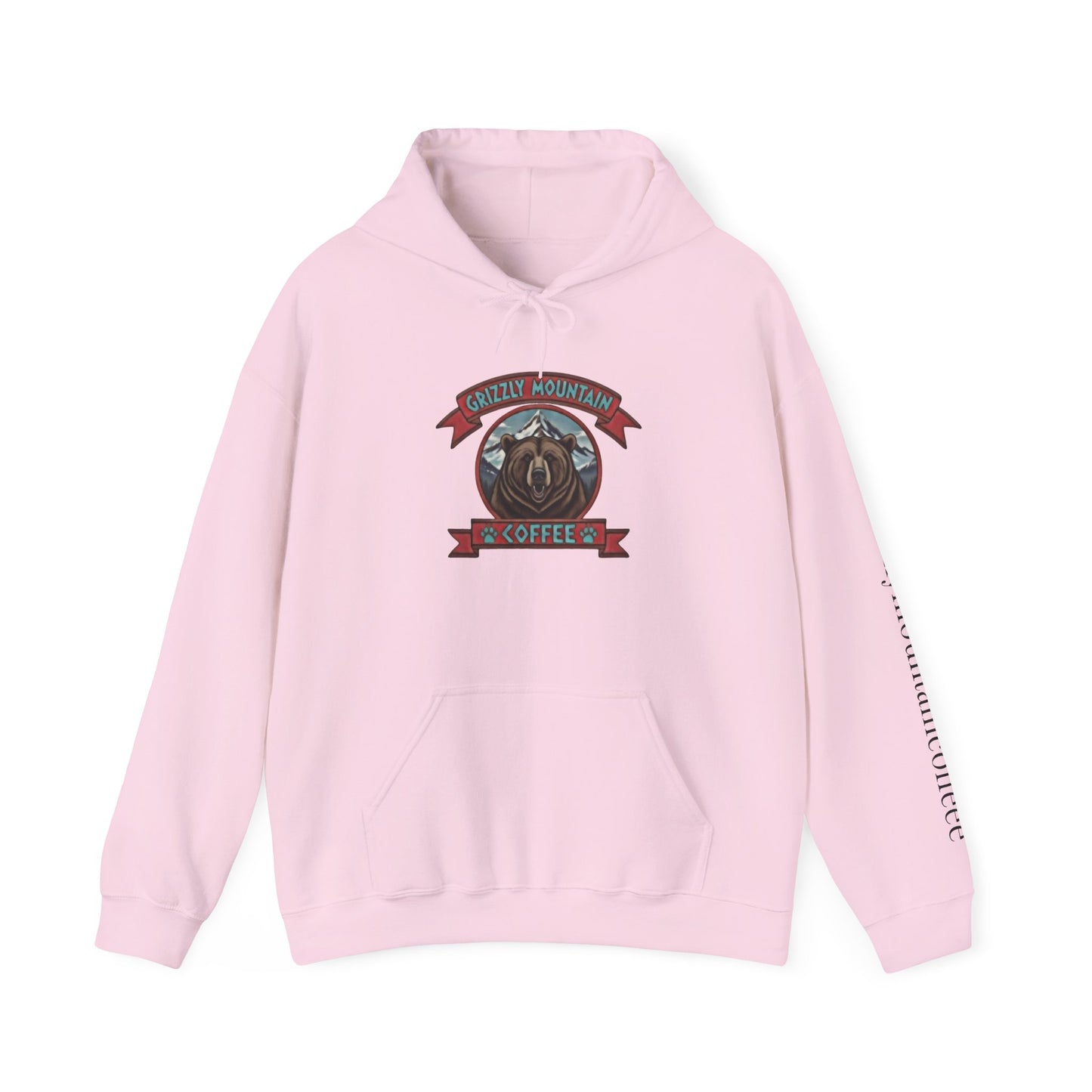 Grizzly Mountain Coffee Hoodie — Bear Logo Coffee Shop Sweatshirt