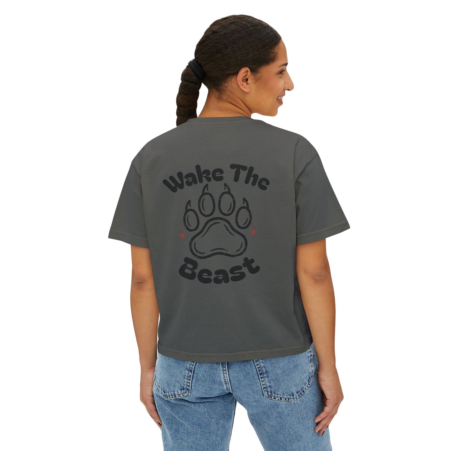 Women's Boxy Tee "Wake The Beast"