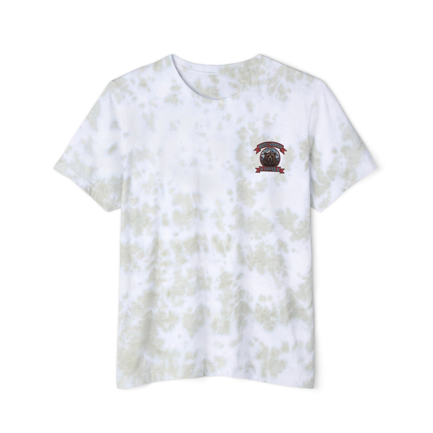 Tie-Dye Coffee T‑Shirt — "This much awesome runs on coffee"