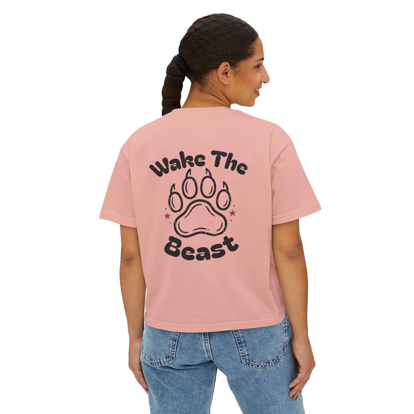 Women's Boxy Tee "Wake The Beast"