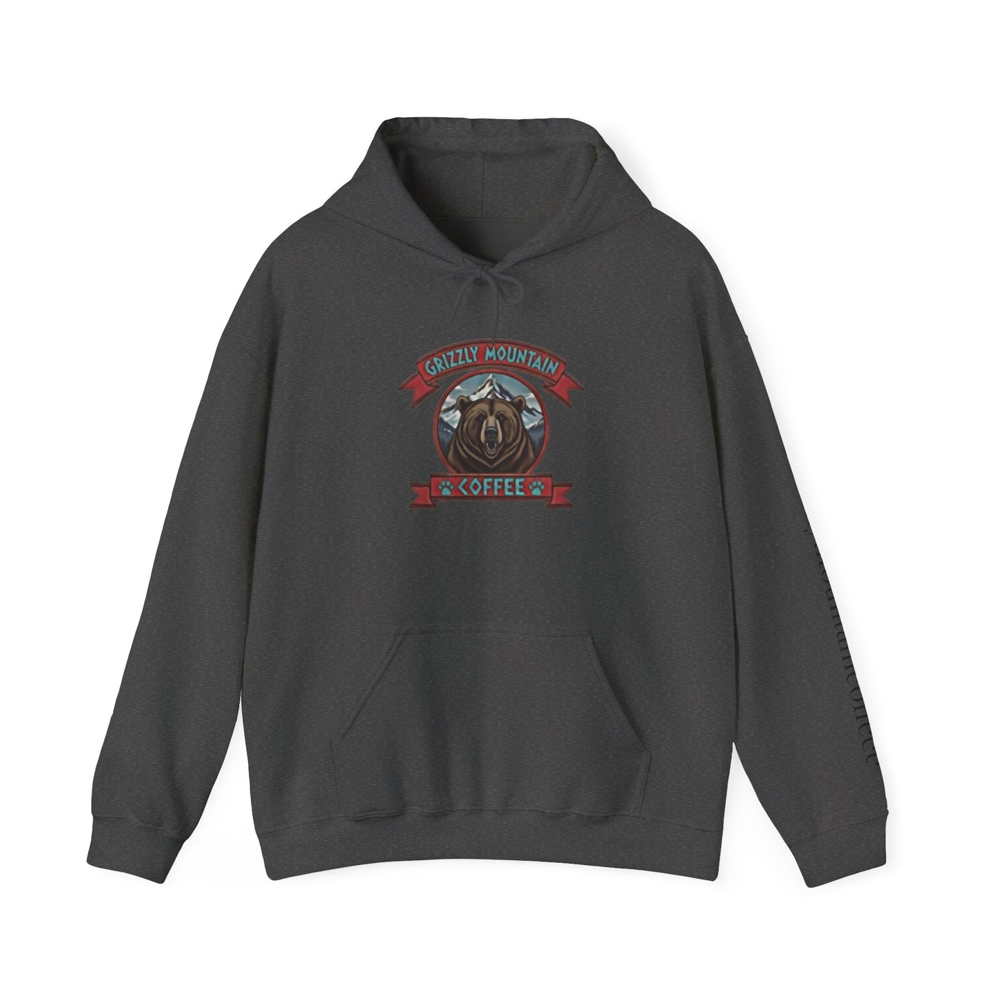 Grizzly Mountain Coffee Hoodie — Bear Logo Coffee Shop Sweatshirt