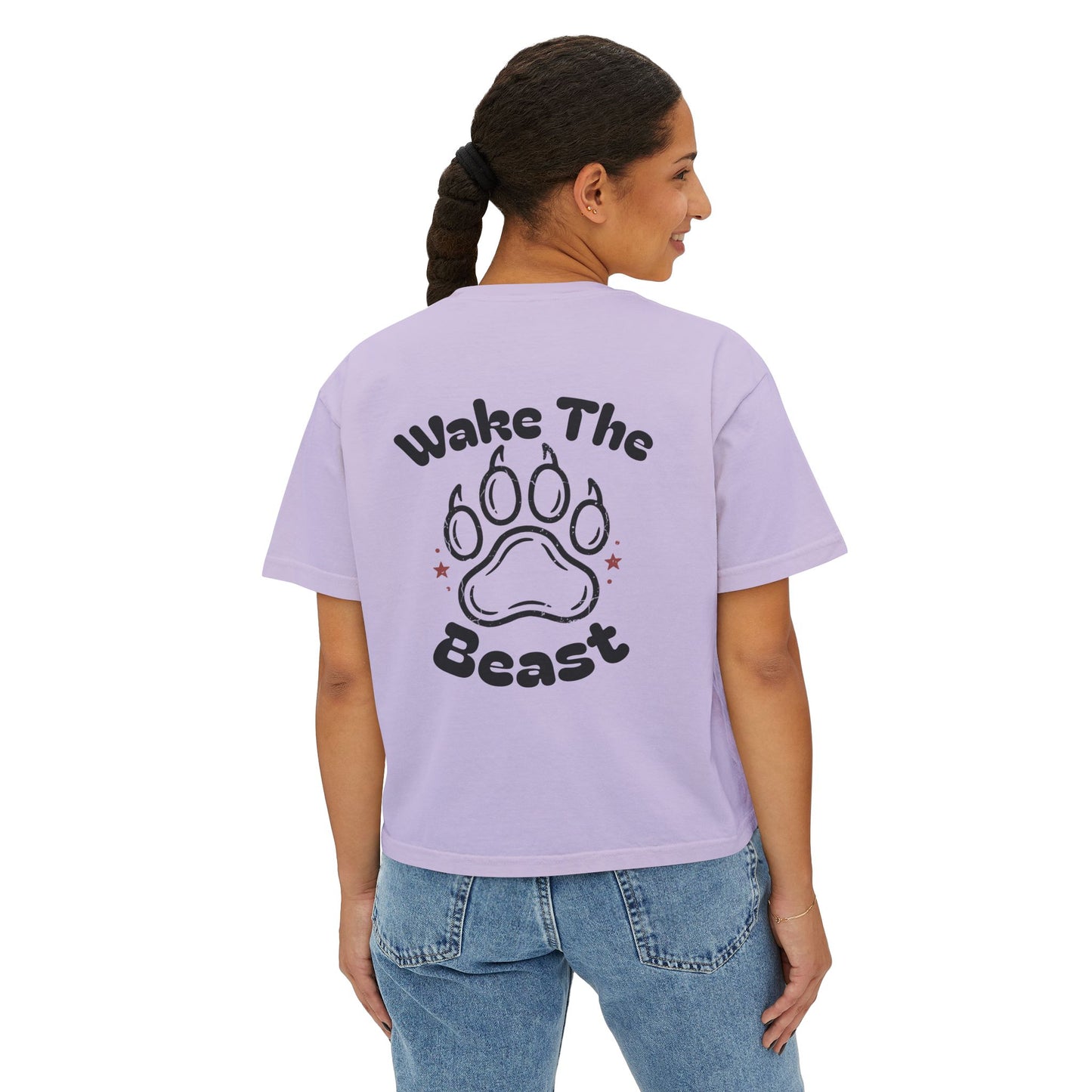 Women's Boxy Tee "Wake The Beast"