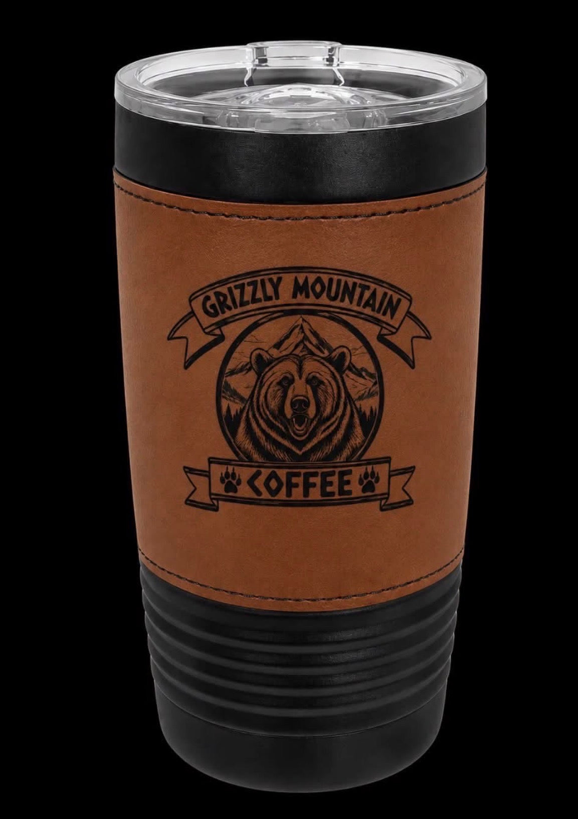 Premium Leather Wrapped Tumbler